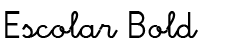 Fuente de letra Escolar Negrita