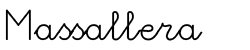 Fuente de letra Massallera
